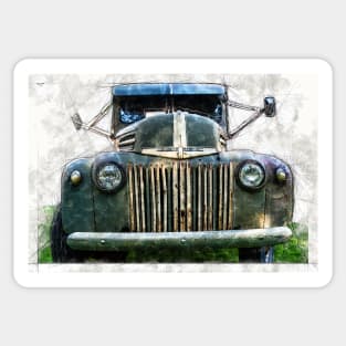 46 Ford Truck Flat Bed 6 Sticker